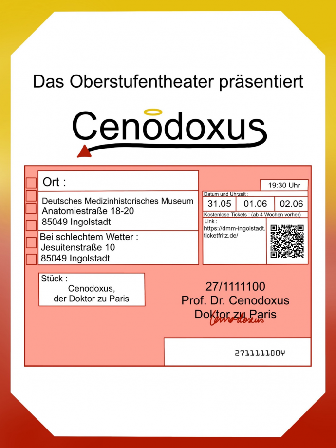 Einladung zur Aufführung des Oberstufen-Theaters 2022